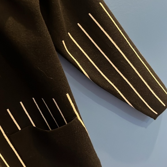 Women’s Romimona Black and White Hooded Cardigan Sweater Jacket NWT 1 XL - Picture 6 of 16